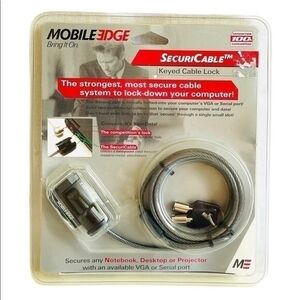 Mobile Edge Security Cable Lock Keyed Laptop Computer Anti-Theft Protector New